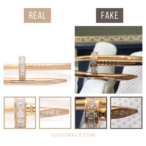 replica cartier nail bracelet real vs fake|cartier justin clou bracelet.